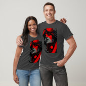 T-shirt graphique avec visée rouge de sniper Cyber (Unisexe)
