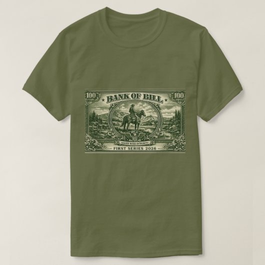 T-shirt graphique « Banque de Bill » à l'effigie d (Design devant)