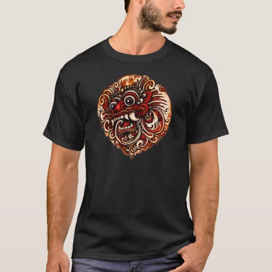 T-Shirt Graphique Barong Balinais (Devant)