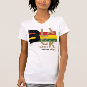T-shirt graphique BHM Black History Never Stops (Devant)