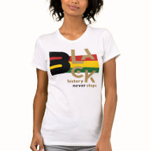 T-shirt graphique BHM Black History Never Stops