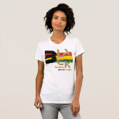 T-shirt graphique BHM Black History Never Stops (Devant entier)