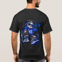 T-Shirt Graphique Blue Royal Bear Streetwear