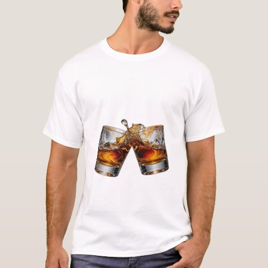 T-shirt graphique Bold Silver WHISKY SPLASH (Devant)