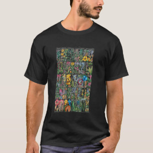 T-shirt Graphique botanique de fleurs vintage jardin graph