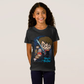T-Shirt Graphique Cartoon Harry Potter Chambre des Secrets (Devant entier)
