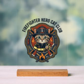 T-shirt graphique chat héros pompier - Pompiers (Neutre)