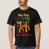 T-Shirt Graphique Chien Pop Art Audacieux (Devant)