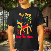 T-Shirt Graphique Chien Pop Art Audacieux