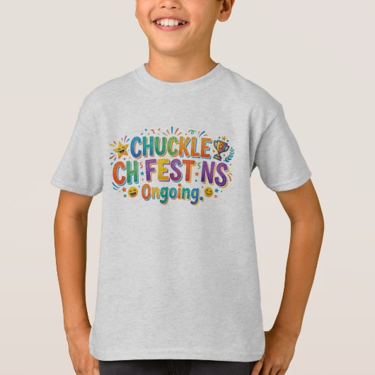T-Shirt Graphique Chuckle Fest Ongoing – Humour Sa (Devant)