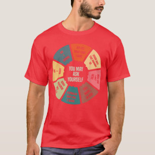 T-shirt Graphique circulaire des paroles rétro de musique