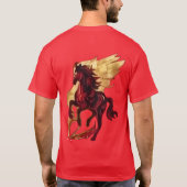 T-Shirt Graphique Citation Cheval (Dos)