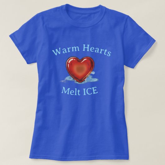 T-Shirt Graphique "Cœurs Chauds Fondent la Glace" (Design devant)