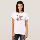T-shirt graphique COFFEE WORK TRUE CRIME Rose Auda (Devant entier)