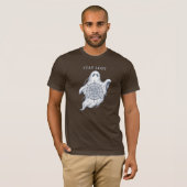 T-shirt graphique "Compas fantôme Reste Perdu" (Devant entier)