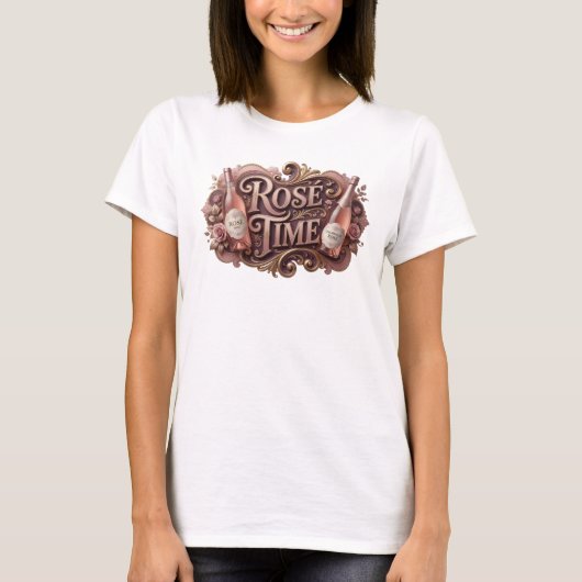 T-shirt graphique Cool Pink ROS TIME (Devant)