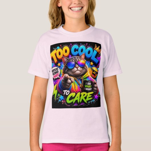 T-shirt graphique cool pour garçons et filles (Devant)