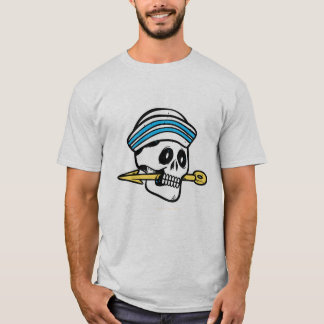 T-Shirt graphique crâne de guerrier lance