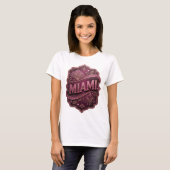 T-shirt graphique Crisp Pink MIAMI (Devant entier)