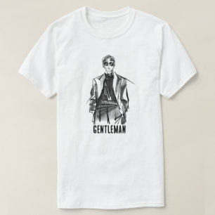 T-Shirt Graphique Croquis de Mode Minimaliste pour