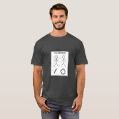 T-shirt Graphique d'anatomie Stickman (Devant entier)