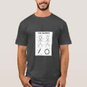 T-shirt Graphique d'anatomie Stickman (Devant)