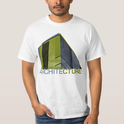 T-shirt Graphique d'architecture (Devant)