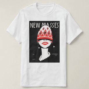 T-shirt Graphique d'art de couverture du magazine de nouve