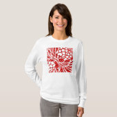 T-shirt Graphique d'art de Pinecones de Noël (Devant entier)