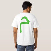 T-shirt graphique d'art moderne Arebic (Dos entier)