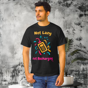 T-shirt graphique d'art pop rechargeable