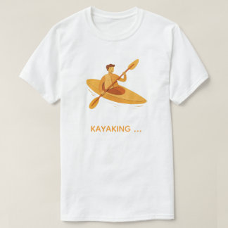 T-Shirt Graphique d'Aventure en Kayak Né pour Paga