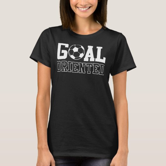 T-shirt Graphique de balle de soccer orientée objectif (Devant)