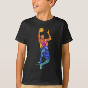T-shirt Graphique de basket-ball du joueur de basketball d