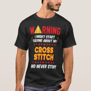 T-shirt Graphique de blague de maman au point de croix