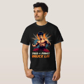 T-shirt Graphique de Bruce Lee "Speed + Power" (Devant entier)