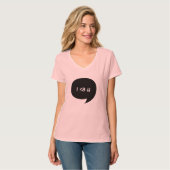 T-shirt Graphique de bulle de dialogue gras classique (Devant entier)