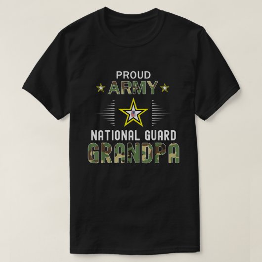 T-shirt Graphique de camouflage de grand-père de la Garde (Design devant)