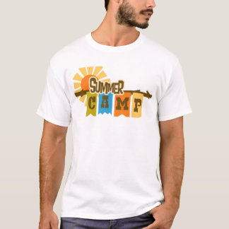 T-shirt graphique de camp d'été rétro