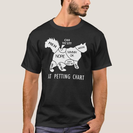 T-shirt Graphique de caresses de chat (Devant)