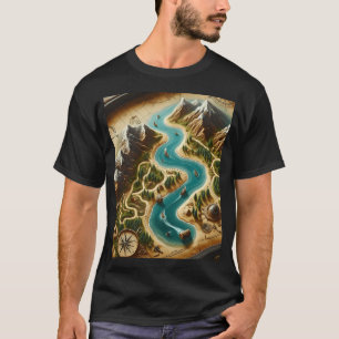 T-shirt Graphique de carte du trésor