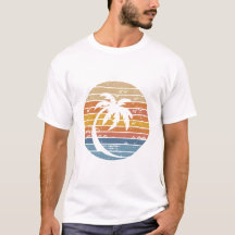 Graphique de cercle rétro de coucher de soleil ave