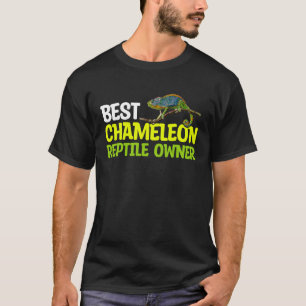 T-shirt Graphique de Chameleon Reptile Propriétaire Animau