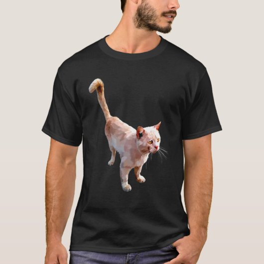 T-shirt Graphique de chat mignon coloré (Devant)