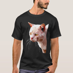 T-shirt Graphique de chat mignon coloré 1