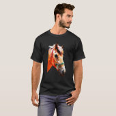 T-shirt Graphique de cheval coloré (Devant entier)
