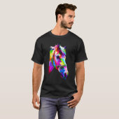 T-shirt Graphique de cheval coloré 2 (Devant entier)