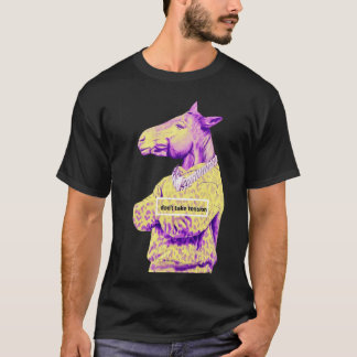 T-shirt Graphique de cheval violet / citations motivantes