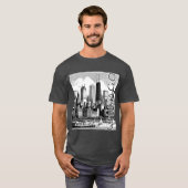 T-shirt graphique de Chicago Skyline (Devant entier)