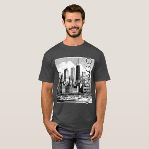 T-shirt graphique de Chicago Skyline